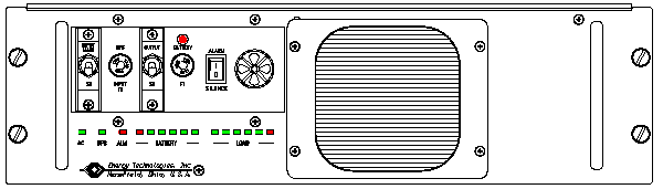 P/N: <br />ETI0001-2250 Rugged MilSpec UPS Standard Front Panel Layout NSN: 6130-01-530-3056