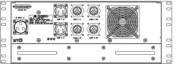 <br />ETI0001-1242 Rugged MilSpec UPS Standard Rear Panel Layout