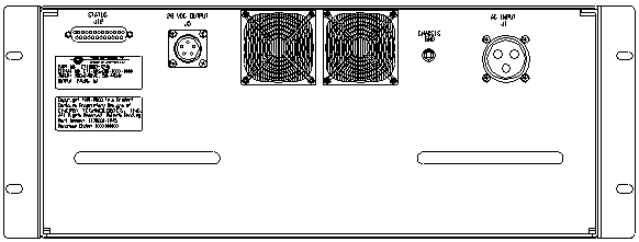<br />ETI0001-1245 Rugged MilSpec DC UPS Standard Rear Panel Layout