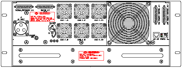 <br />ETI0001-1254 Rugged MilSpec UPS Standard Rear Panel Layout
